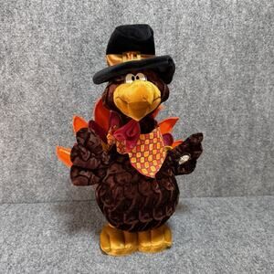 Dan Dee Vintage Animated Turkey Plush Sings Turkey in the Straw Hops (16”) WORKS